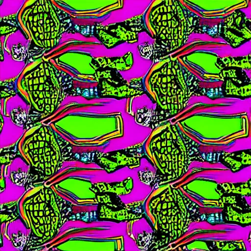 Prompt: terrifying acid pattern