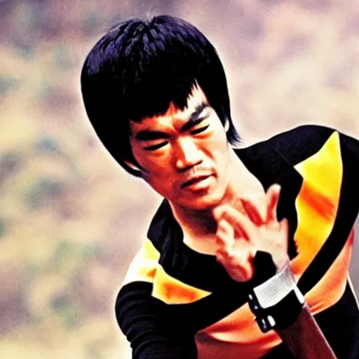 Image similar to bruce lee as a power ranger