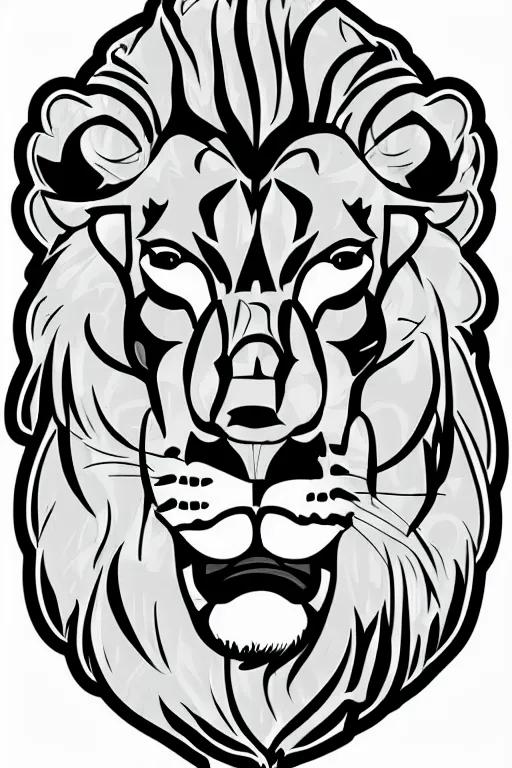 Image similar to Portrait of a lion in anime style, anime, sticker, colorful, illustration, highly detailed, simple, smooth and clean vector curves, no jagged lines, vector art, smooth