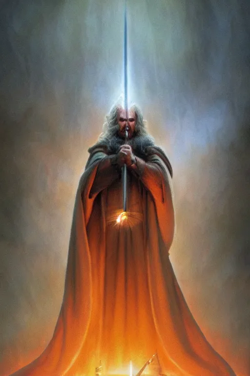 Prompt: he who transcends, art by ralph mcquarrie and howard david johnson, trending on artstation, soft lights macro view fresco, lord of the rings, 3 d render, unreal engine, mannerism