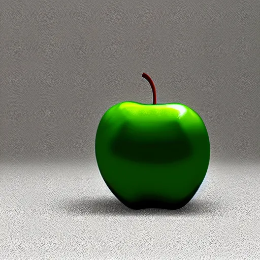 Image similar to a green apple on a red cube, photoreal, detailed, unreal engine 5, 8 k