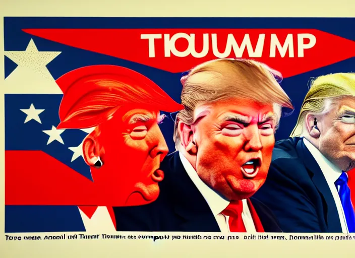 Prompt: donald trump in a communist propaganda poster promoting labour