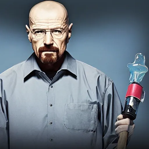 Prompt: Walter White twitch streaming