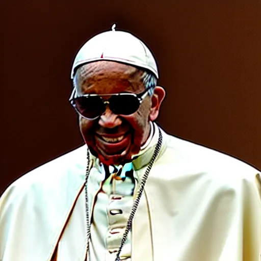 Image similar to pope stevie wonder