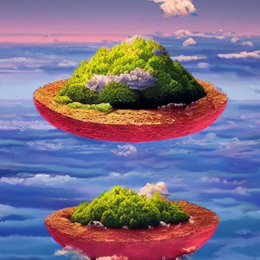 Prompt: floating islands in the sky