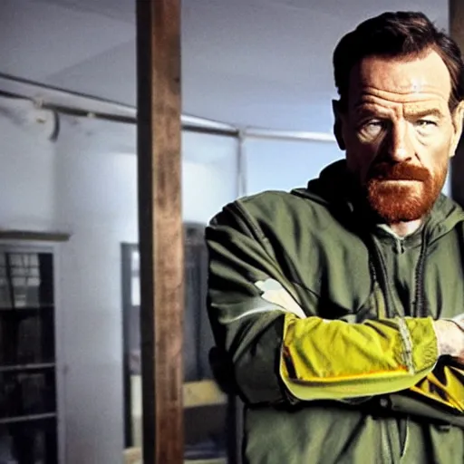 Prompt: Bryan Cranston as Gordon Freeman, photo