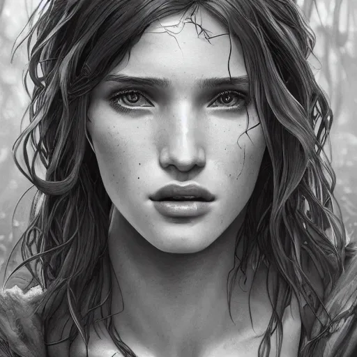 Prompt: ultra realistic illustration, bella thorne as elle in last of us, intricate, elegant, highly detailed, digital painting, artstation, concept art, smooth, sharp focus, illustration, art by artgerm and greg rutkowski and alphonse mucha