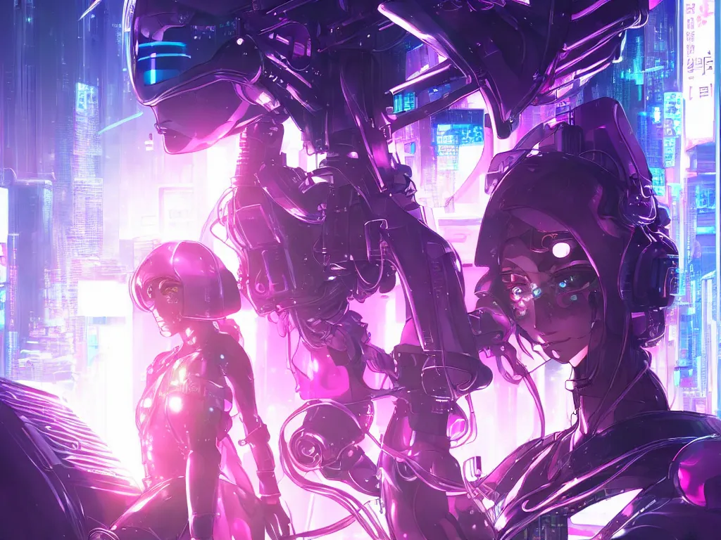 Image similar to portrait anime visual futuristic female cyber police, on cyberpunk neon light tokyo rooftop, ssci - fi and fantasy, intricate and very beautiful, human structure, concept art, sharp focus, anime by rossdraws and magali villeneuve and luxearte and liya nikorov, frostine engine