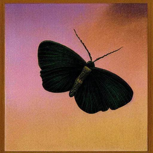 a blackmothsuperrainbow by Raphael, Hopper, and Stable Diffusion