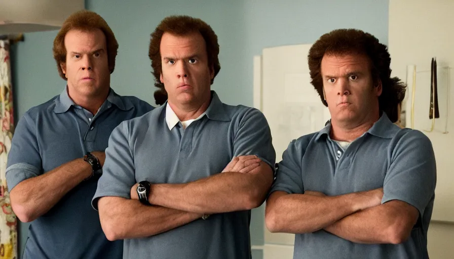 Prompt: high resolution video stills from the sequel to step brothers, photorealism,