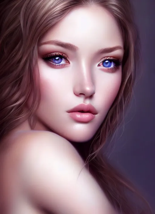 Image similar to a gorgeous female photo, professionally retouched, soft lighting, half body shot, realistic, smooth face, perfect eyes, symmetrical, wide angle, sharp focus on eyes, 8 k high definition, insanely detailed, intricate, elegant, art by artgerm