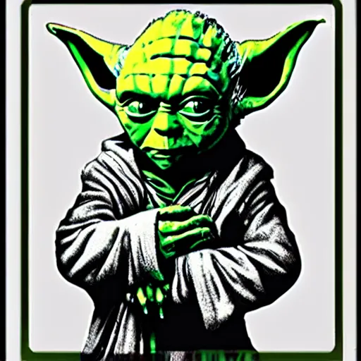 Image similar to Yoda as The Joker