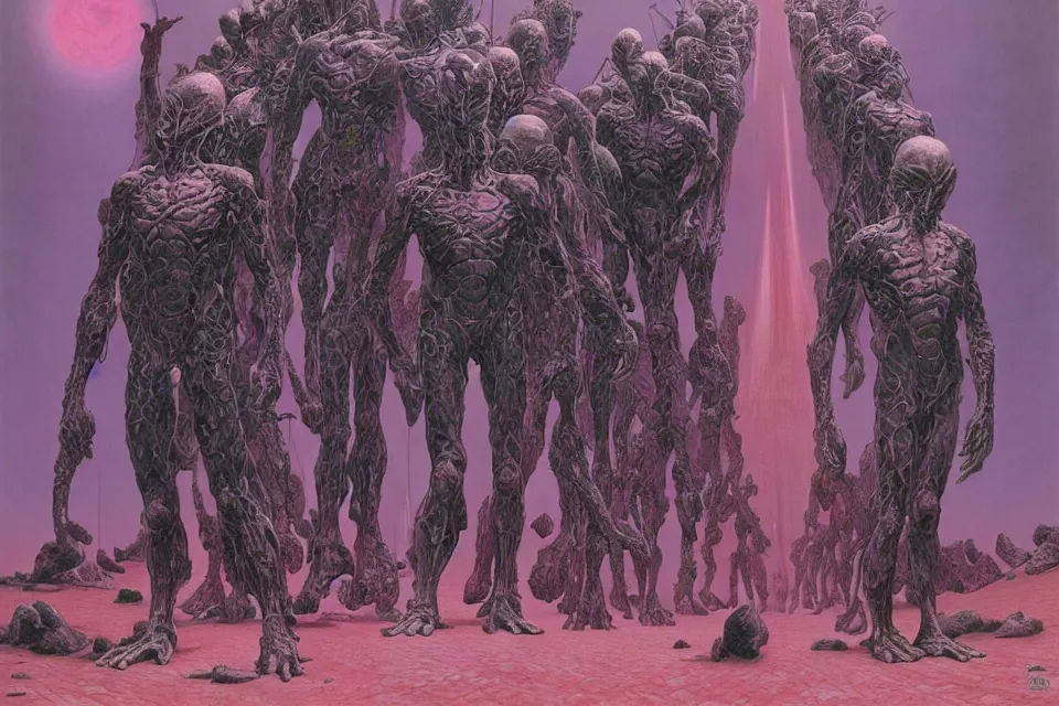 Image similar to worlds, wayne barlowe.