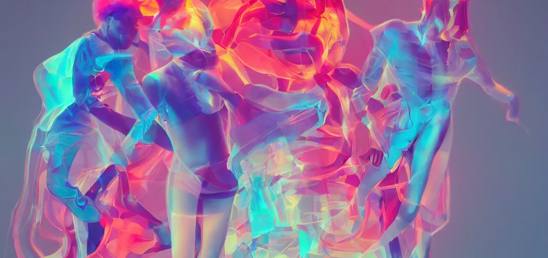 Prompt: xray photoshoot of couple hand holding, colourful vfx art, art by hsiao - ron cheng & james jean - presented as magazine collage style, volumetric light, colourful, sharp, detailed, digital painting, illustration, illustration, magazine collage, highly detailed, intricate detail, unreal engine, octae render, pinterest, behance, art station