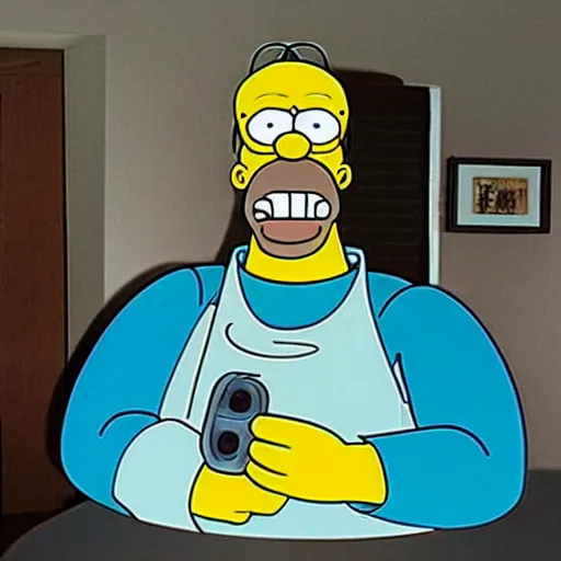 Prompt: Homer Simpson in real life