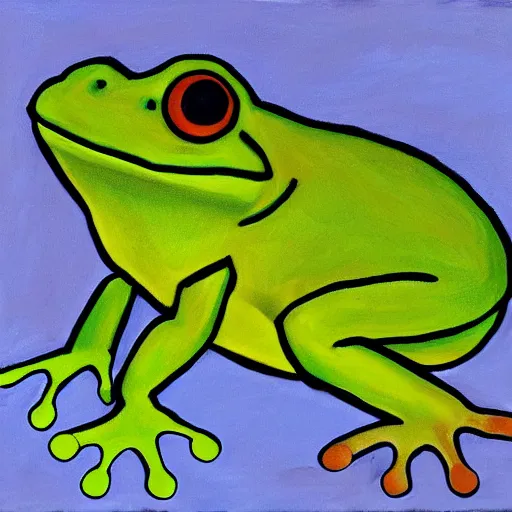 Image similar to zuma frog, surrealist painting