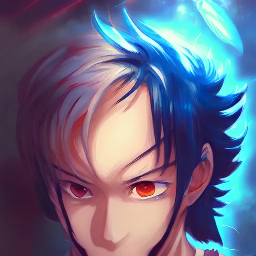 Prompt: anime portrait of Apollo24 as an anime boy by Stanley Artgerm Lau, WLOP, Rossdraws, James Jean, Andrei Riabovitchev, Marc Simonetti, and Sakimichan, trending on artstation