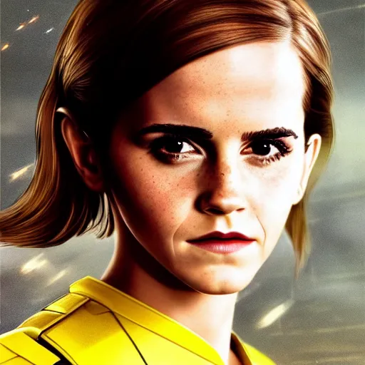 Image similar to a full body portrait of emma watson as a star fleet officer from star trek next generation, ultra rendered extreme realism and detail, 8 k, highly detailed, realistic, completely framed, hyper realistic, colorful, direct lighting, 3 5 mm photo, photorealistic, sharp focus