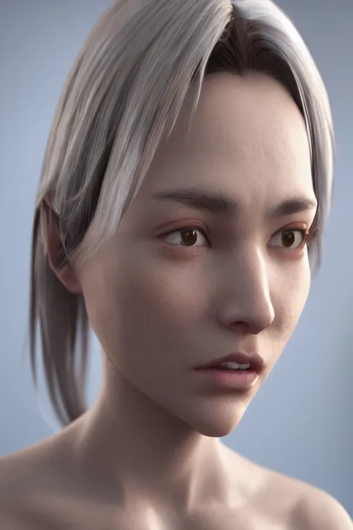 Image similar to photo of a woman, hyper realistic, 8k, trending on cgisociety, by Haruhiko Kawaguchi, unreal engine