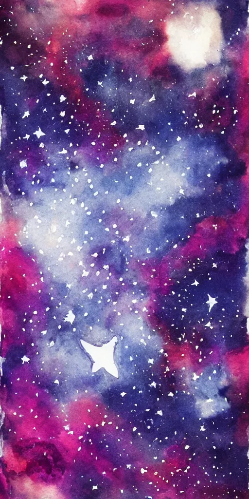 Prompt: inkpainting of space, beautiful stars