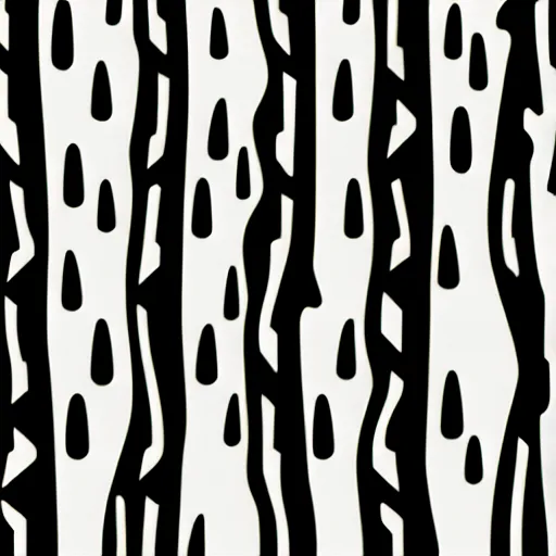 Image similar to vector art for cnc plasma, laser, unique modern birch tree design pattern