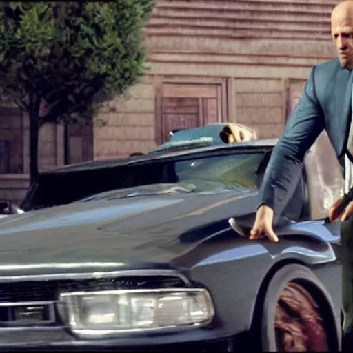 Image similar to film still of jason statham in grand theft auto ( 2 0 2 3 )