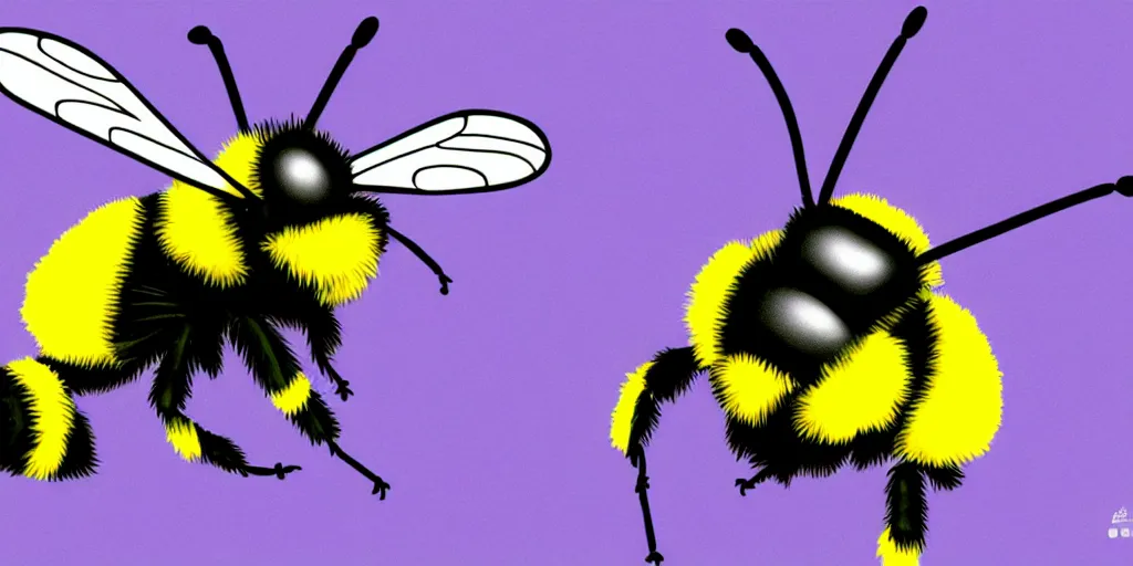 Image similar to A bumblebee in the style of Pixar