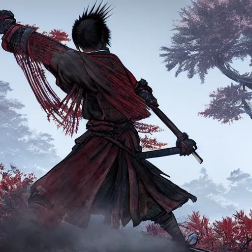 Prompt: the next sekiro game, concept art