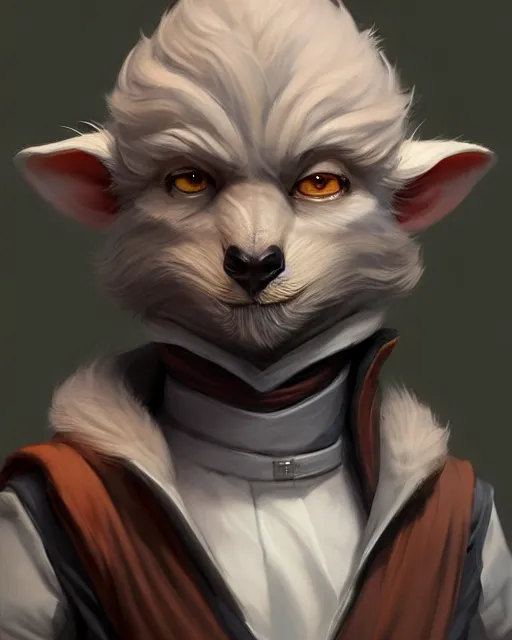 Image similar to character concept art of a handsome male anthropomorphic starwars furry | | cute - fine - face, pretty face, key visual, realistic shaded perfect face, fine details by stanley artgerm lau, wlop, rossdraws, james jean, andrei riabovitchev, marc simonetti, and sakimichan, trending on artstation