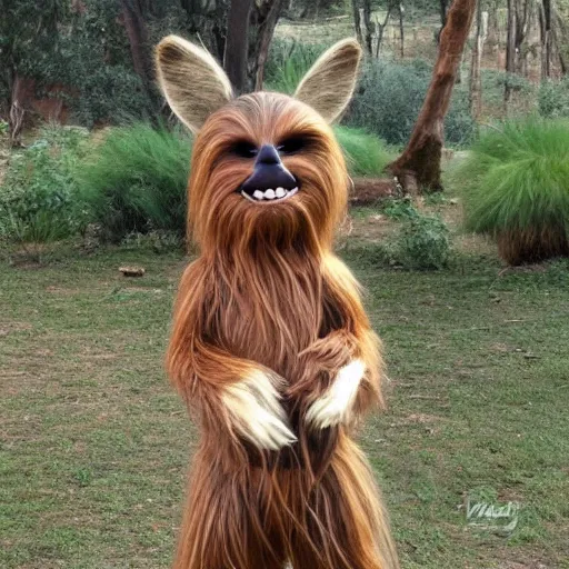 Prompt: chewbacca as a kangaroo