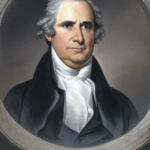 Prompt: Official Portrait of the United States President, 1828, he is a white male from Vermont