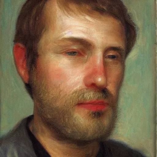 Image similar to portrait of a man, his name is dennis