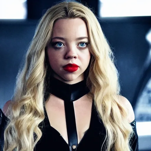 Prompt: sydney sweeney as black cat marvel