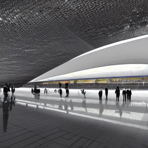 Image similar to LaGuardia Airport designed by Zaha Hadid