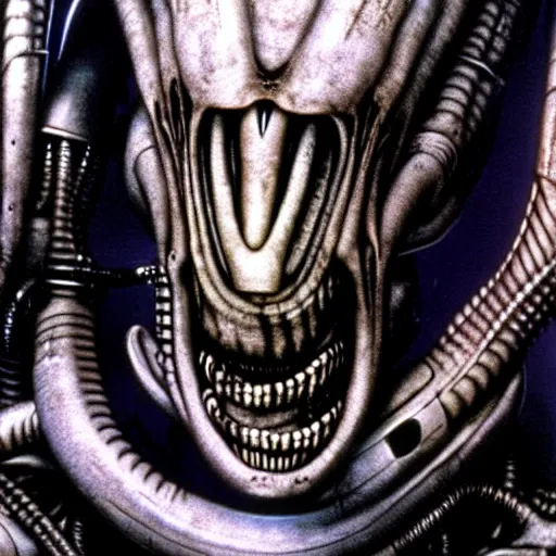 Image similar to film still of saul goodman in aliens, by h. r. giger, very detailed, realistic