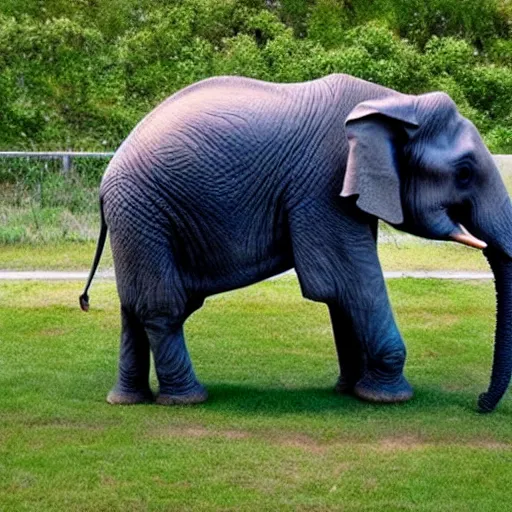 Prompt: an elephant made out of water