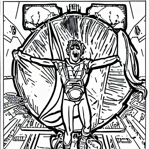 Image similar to apollo screaming coloring pages