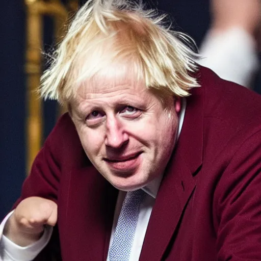 Image similar to Boris Johnson as the Pope, high quality photograph