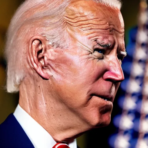 Image similar to photographic still of joe biden in glenn martin dds, very detailed, very intricate,