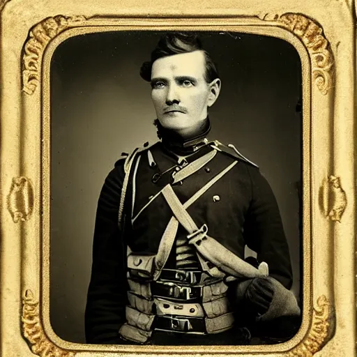 Image similar to portrait photograph of a victorian army officer wearing a waistcoat, male, victorian, detailed face, cinematic lighting, highly detailed, photograph by elliott & fry