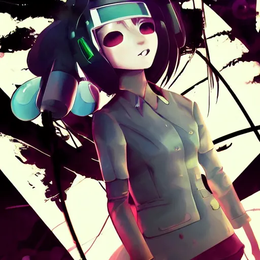 Prompt: Frequency indie album cover, luxury advertisement, white and green colors. highly detailed post-cyberpunk sci-fi close-up schoolgirl in asian city in style of cytus and deemo, mysterious vibes, by Ilya Kuvshinov, by Greg Tocchini, nier:automata, set in half-life 2, beautiful with eerie vibes, very inspirational, very stylish, with gradients, surrealistic, postapocalyptic vibes, depth of filed, mist, rich cinematic atmosphere, perfect digital art, mystical journey in strange world, beautiful dramatic dark moody tones and studio lighting, shadows, bastion game, arthouse