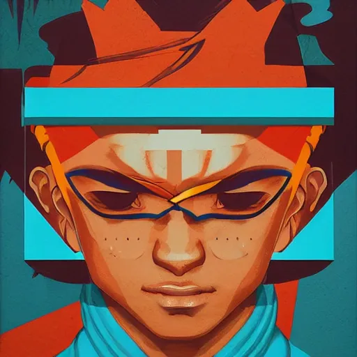 Prompt: Street Fighter 2 profile picture by Sachin Teng, asymmetrical, Organic Painting , adidas, Impressive, Award Winning, Warm, Good Vibes, Positive, geometric shapes, hard edges, energetic, intricate background, graffiti, street art:2 by Sachin Teng:4