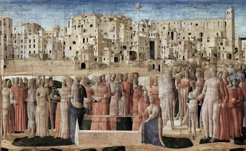 Image similar to the ideal city by piero della francesca