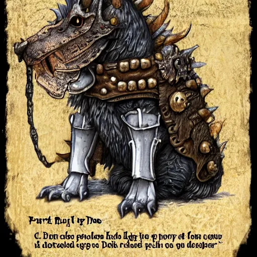 Image similar to three - ply portrait death dog dark souls in armor made of polished dragon bones looks relaxed, quantum physics, victorian era