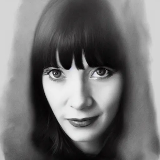 Image similar to Anna Karina, realistic, photo studio, HDR, 8k, trending on artstation