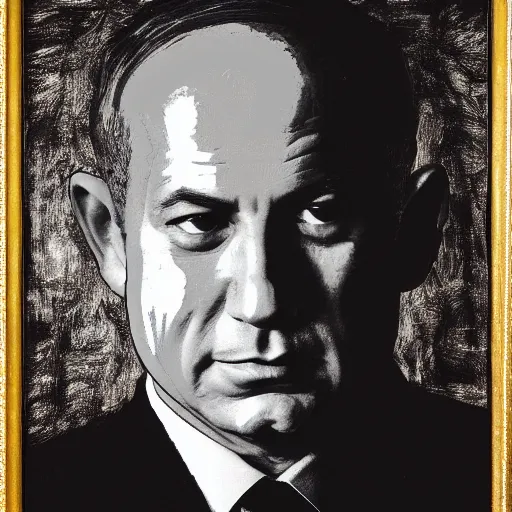 Prompt: ! dream portrait of benjamin netanyahu, vanitas. memento mori