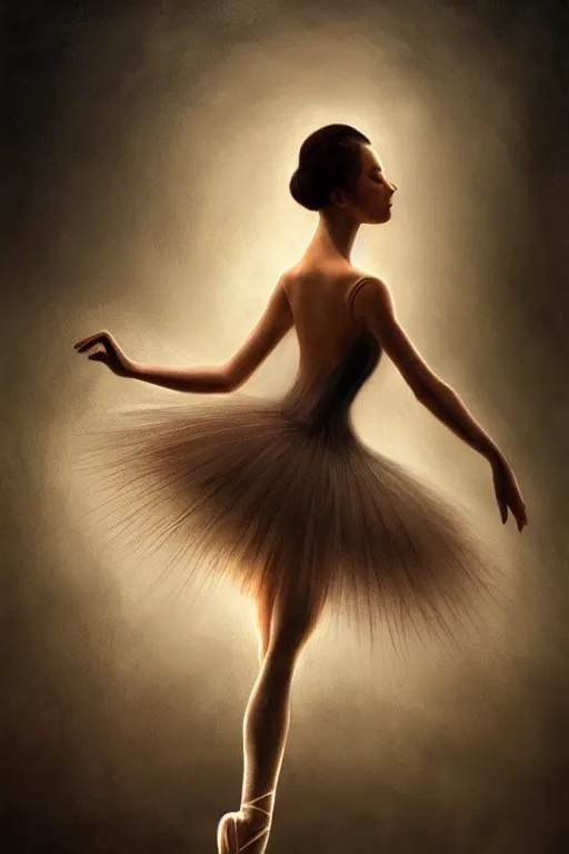 Image similar to prima ballerina, gorgeous, ethereal, intricate, elegant, volumetric lighting, nature scenery, digital painting, highly detailed, artstation, sharp focus, illustration, concept art, clive barker