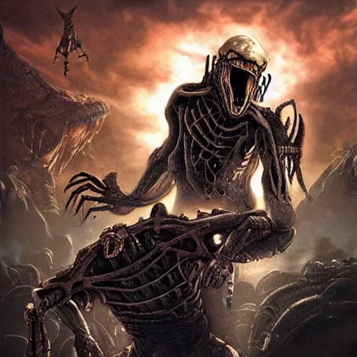 Alien predador  Xenomorph, Alien artwork, Predator alien
