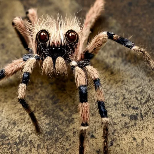 Image similar to tom holland spider hybrid, chimera of tom holland and an arachnid