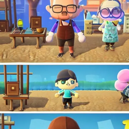 Image similar to Walter White in Animal Crossing